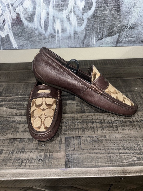 Coach Other - Coach Men's Signature C Logo Loafers SZ 9
